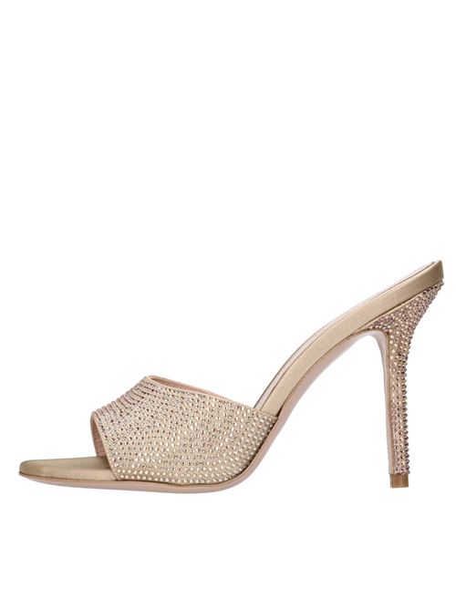Mules modello GIGI in raso e pelle GEDEBE | GIGI 100 SATINNUDE